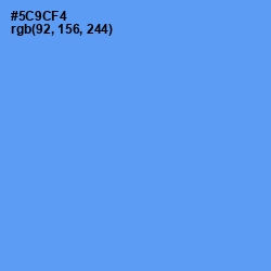 #5C9CF4 - Cornflower Blue Color Image