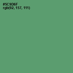 #5C9D6F - Spring Leaves Color Image