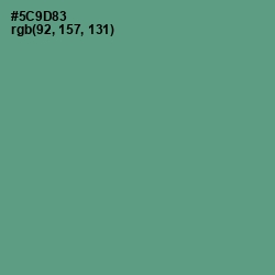 #5C9D83 - Smalt Blue Color Image