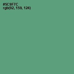 #5C9F7C - Spring Leaves Color Image