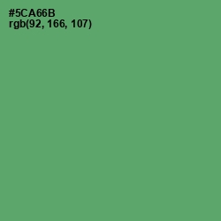 #5CA66B - Aqua Forest Color Image