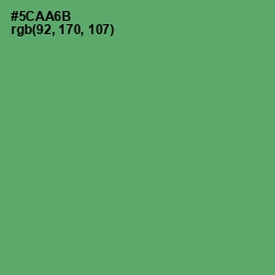 #5CAA6B - Aqua Forest Color Image