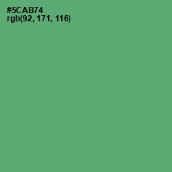 #5CAB74 - Aqua Forest Color Image