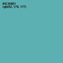 #5CB0B1 - Fountain Blue Color Image