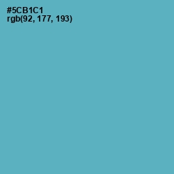 #5CB1C1 - Shakespeare Color Image