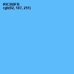 #5CBBFB - Picton Blue Color Image