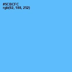 #5CBCFC - Picton Blue Color Image