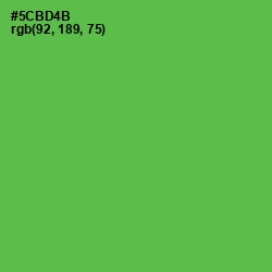 #5CBD4B - Fern Color Image