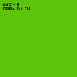 #5CC40B - Bright Green Color Image