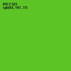 #5CC525 - Bright Green Color Image