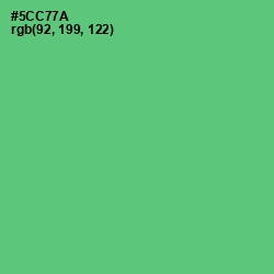 #5CC77A - Emerald Color Image