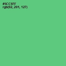 #5CC97F - Emerald Color Image