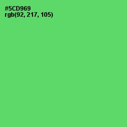 #5CD969 - Emerald Color Image