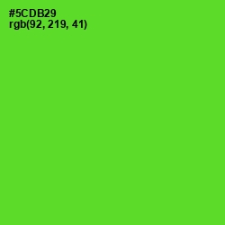 #5CDB29 - Bright Green Color Image