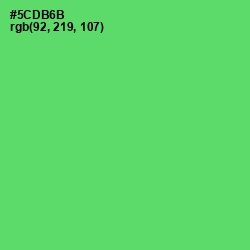 #5CDB6B - Emerald Color Image