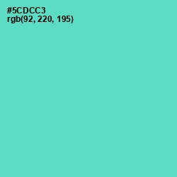 #5CDCC3 - Downy Color Image