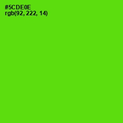 #5CDE0E - Bright Green Color Image