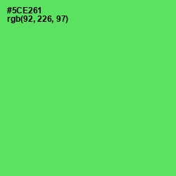 #5CE261 - Screamin' Green Color Image