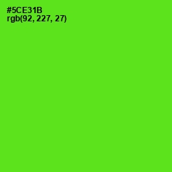 #5CE31B - Bright Green Color Image