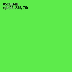#5CEB4B - Screamin' Green Color Image