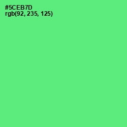 #5CEB7D - Pastel Green Color Image