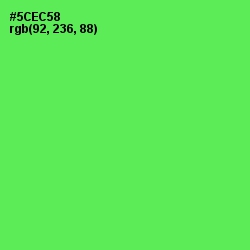 #5CEC58 - Screamin' Green Color Image