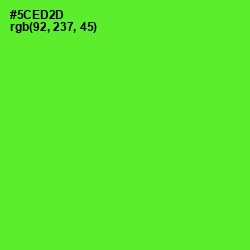 #5CED2D - Bright Green Color Image