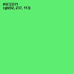 #5CED71 - Screamin' Green Color Image