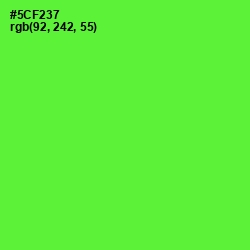 #5CF237 - Bright Green Color Image