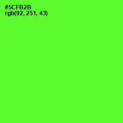 #5CFB2B - Bright Green Color Image