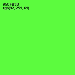 #5CFB3D - Bright Green Color Image