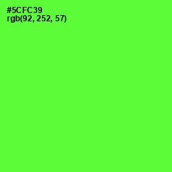 #5CFC39 - Bright Green Color Image