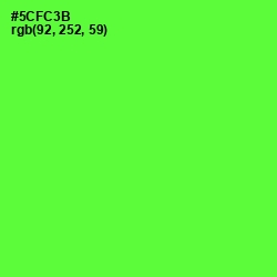 #5CFC3B - Bright Green Color Image