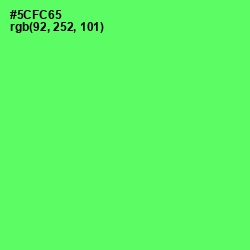 #5CFC65 - Screamin' Green Color Image