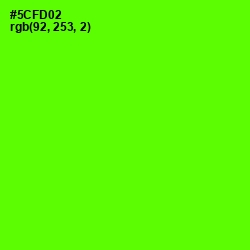 #5CFD02 - Bright Green Color Image