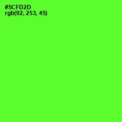 #5CFD2D - Bright Green Color Image