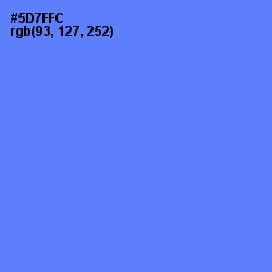 #5D7FFC - Royal Blue Color Image