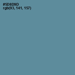 #5D8D9D - Smalt Blue Color Image