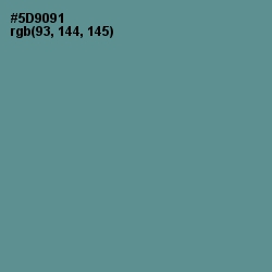 #5D9091 - Smalt Blue Color Image