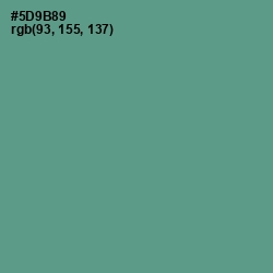 #5D9B89 - Smalt Blue Color Image