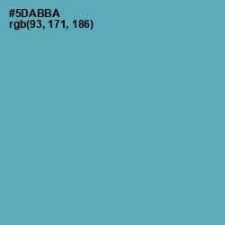 #5DABBA - Fountain Blue Color Image