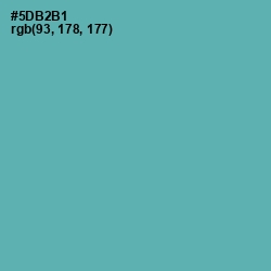 #5DB2B1 - Fountain Blue Color Image