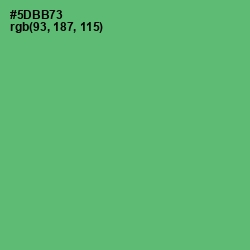 #5DBB73 - Aqua Forest Color Image