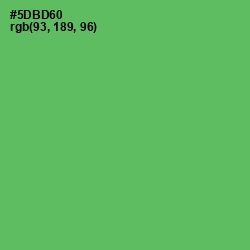 #5DBD60 - Aqua Forest Color Image