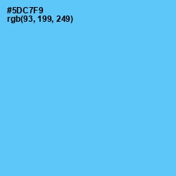 #5DC7F9 - Turquoise Blue Color Image