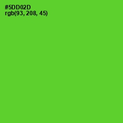 #5DD02D - Bright Green Color Image