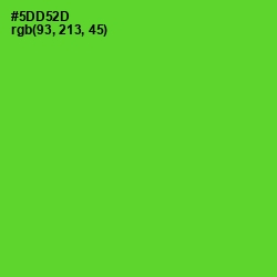 #5DD52D - Bright Green Color Image