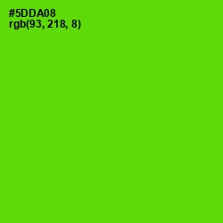 #5DDA08 - Bright Green Color Image