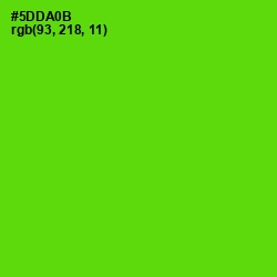 #5DDA0B - Bright Green Color Image