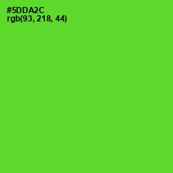 #5DDA2C - Bright Green Color Image